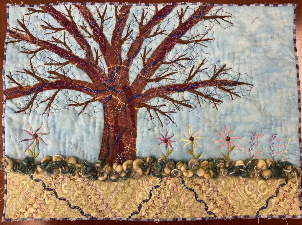 Decorative quilted trees